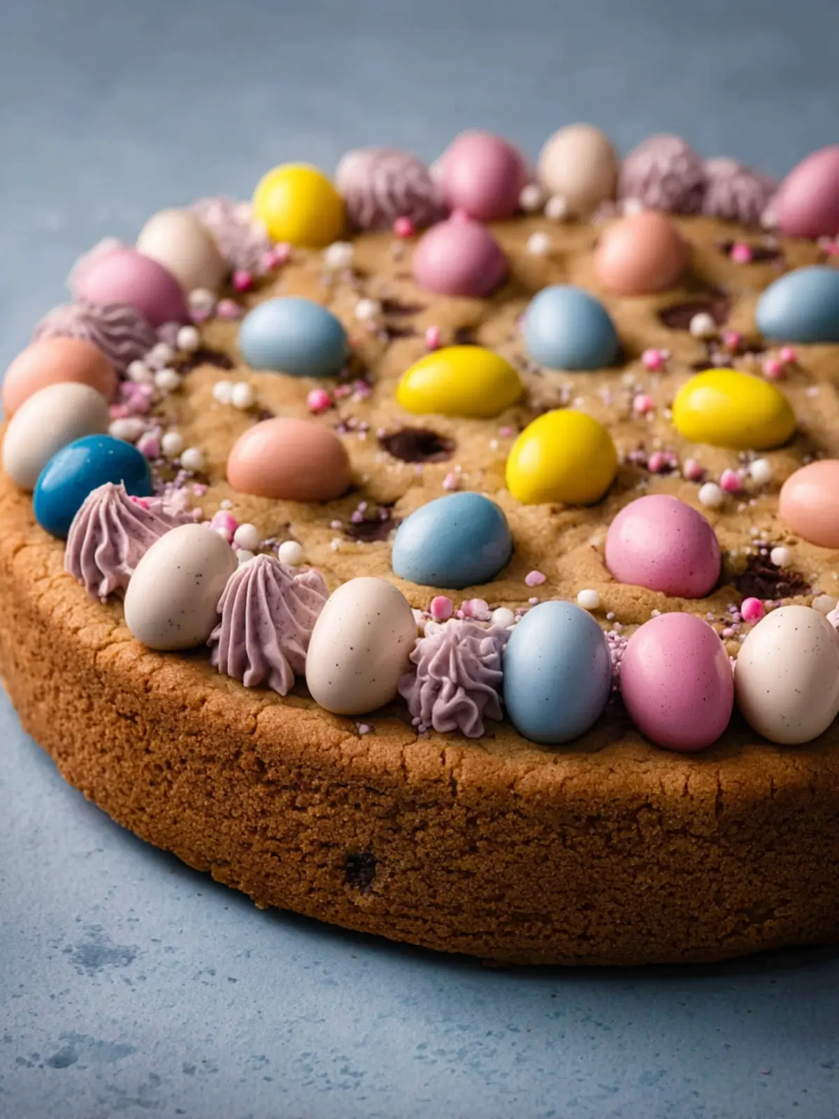 Easter Mini Egg Cookie Cake Recipe First Image