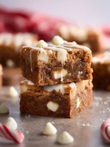 Gingerbread White Chocolate Blondies First Image