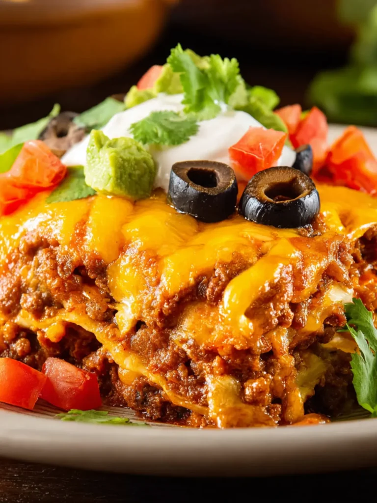 Ground Beef Enchilada Casserole First Image