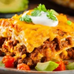 Ground Beef Enchilada Casserole First Image