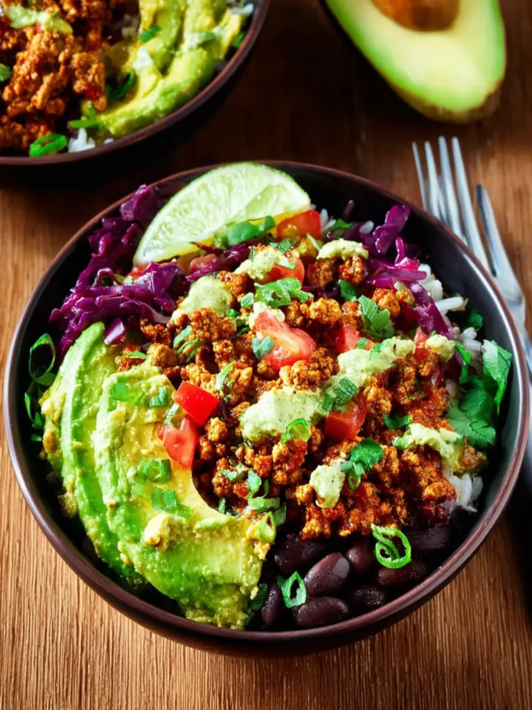 Ground Turkey Taco Bowls First Image