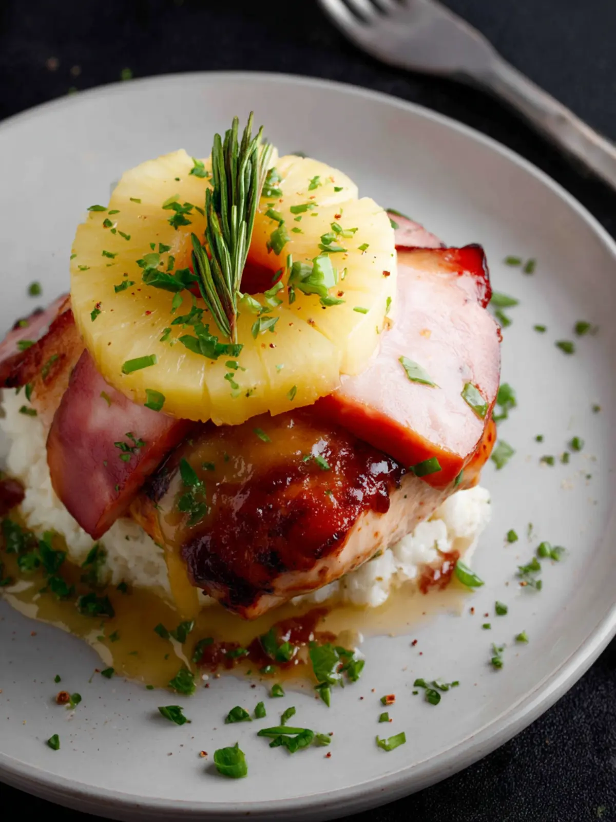 Hawaiian Chicken with Ham and Pineapple First Image