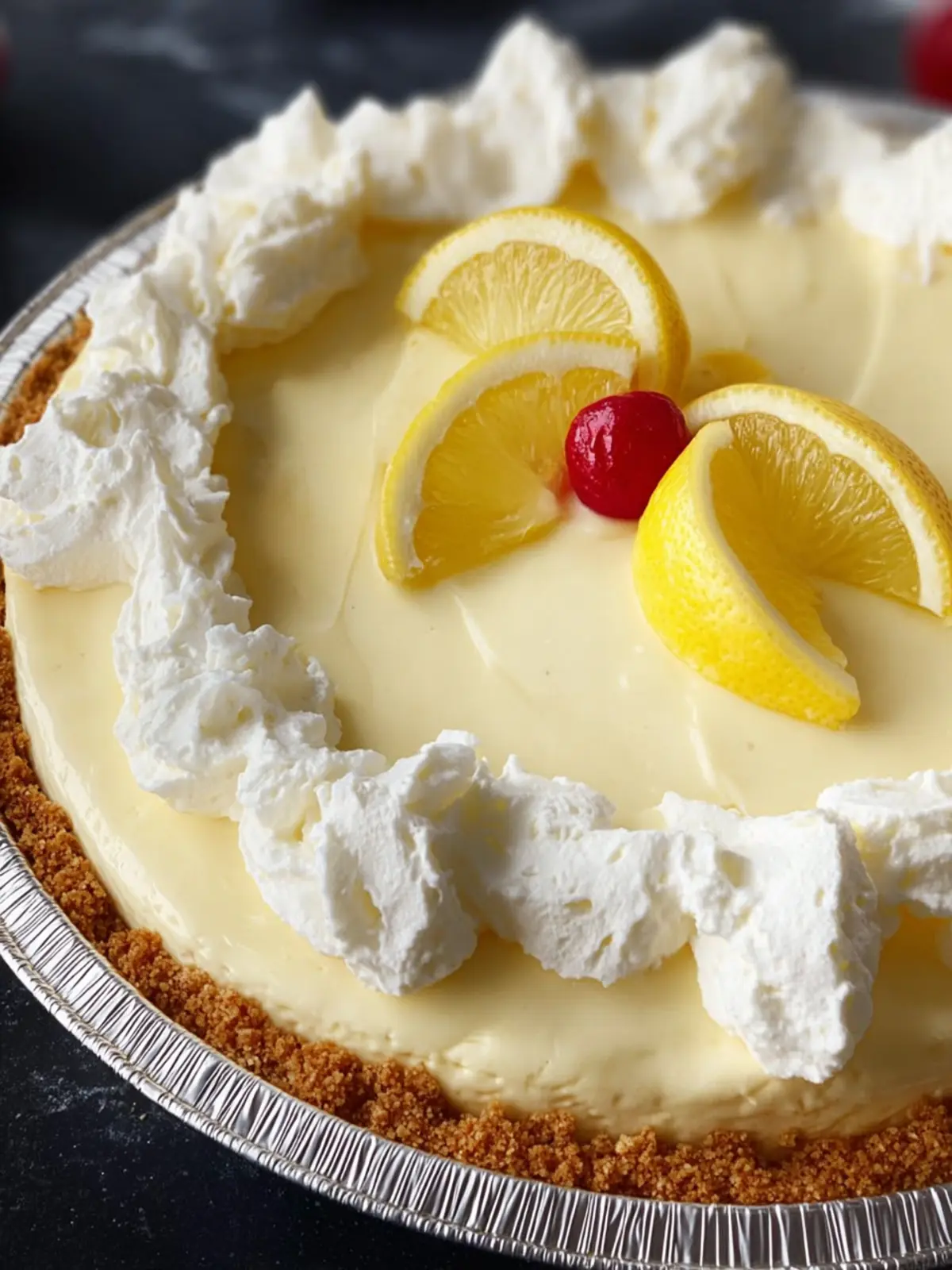 No Bake Lemon Cheesecake Pie First Image