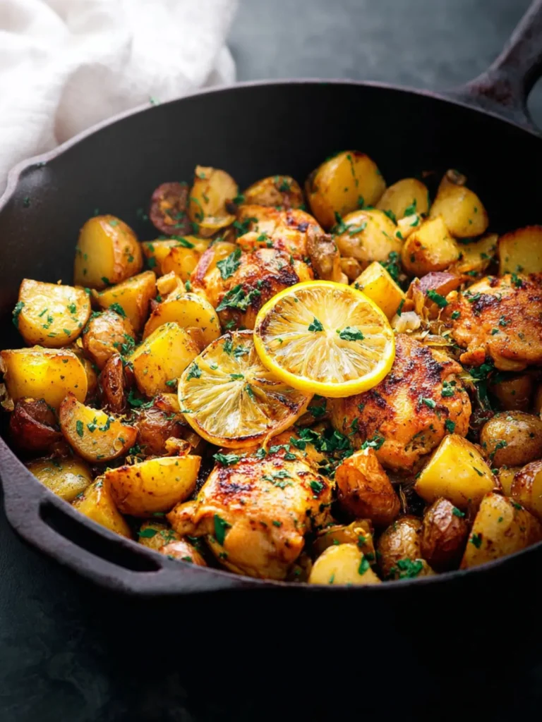 One-Pan Lemon Chicken and Potatoes First Image