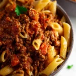 Penne Pasta with Homemade Meat Sauce First Image