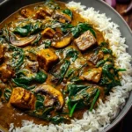 Spinach and Mushroom Curry First Image