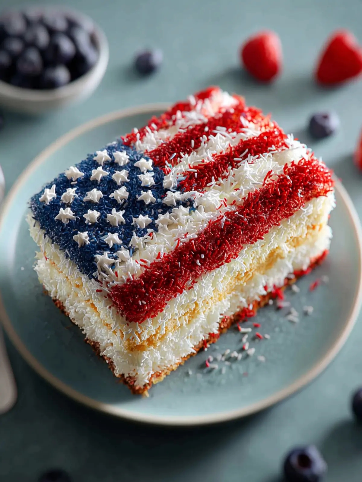 American Flag Cake First Image