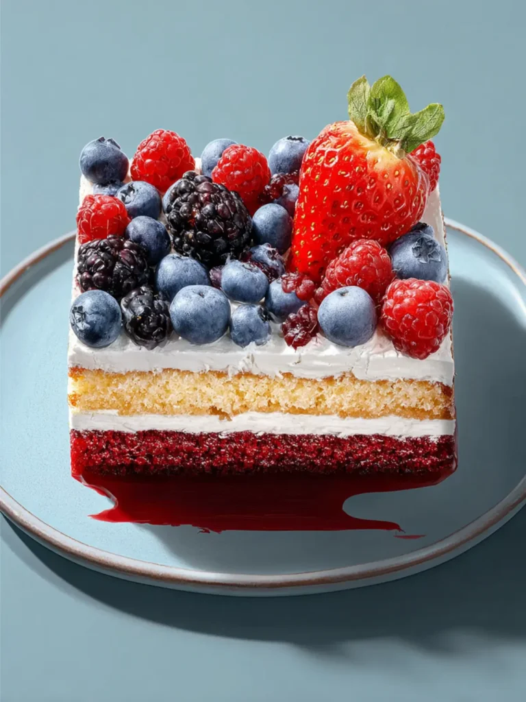 Berry Flag Cake First Image