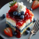Red White Blue Poke Cake First Image