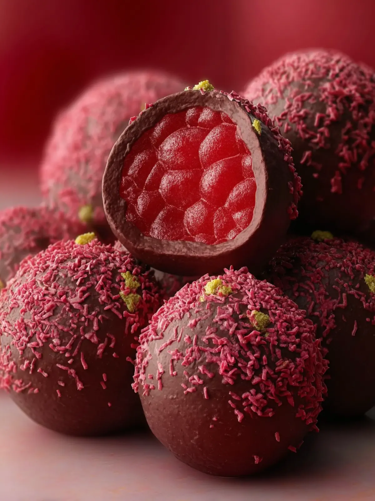 raspberry truffles First Image